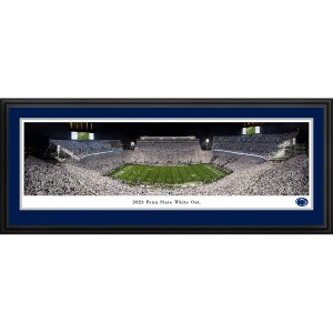 deluxe framed panoramic photo Iowa Penn State White Out 2023